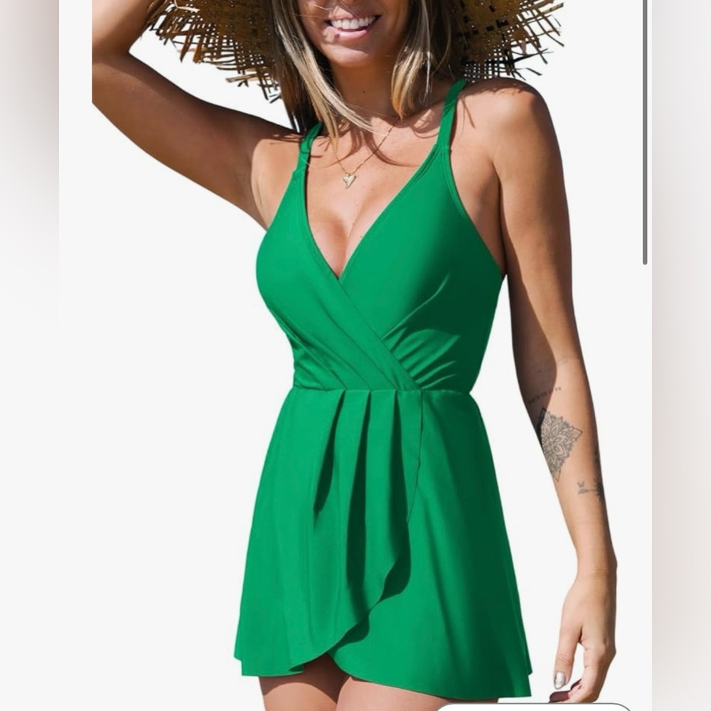 Cupshe Green One Piece Swimsuit